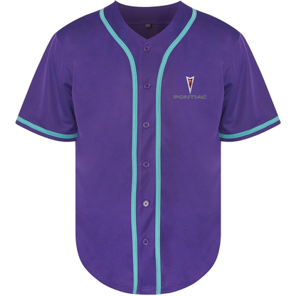 Men’s Pontiac Car Baseball Jersey