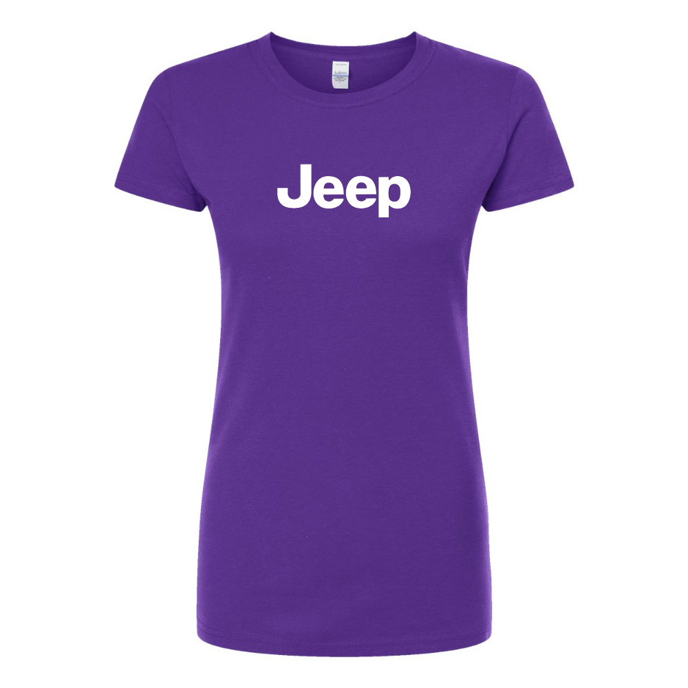 Women’s Jeep Car Round Neck T-Shirt