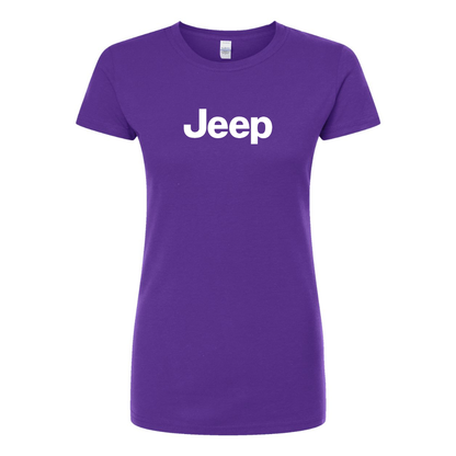 Women’s Jeep Car Round Neck T-Shirt