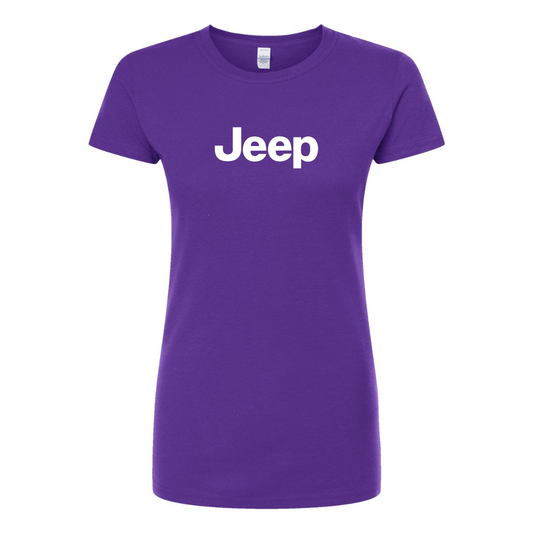 Women’s Jeep Car Round Neck T-Shirt