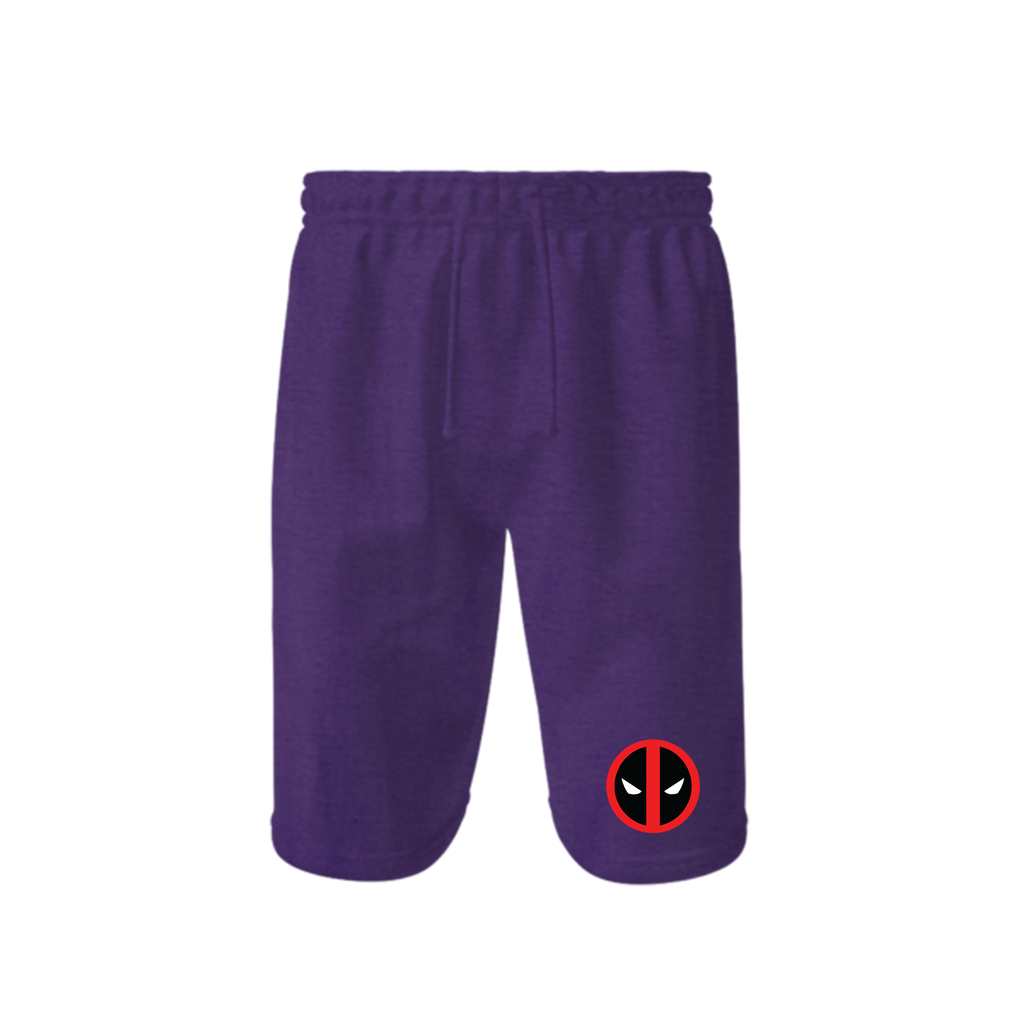 Men's Deadpool Marvel Superhero Athletic Fleece Shorts