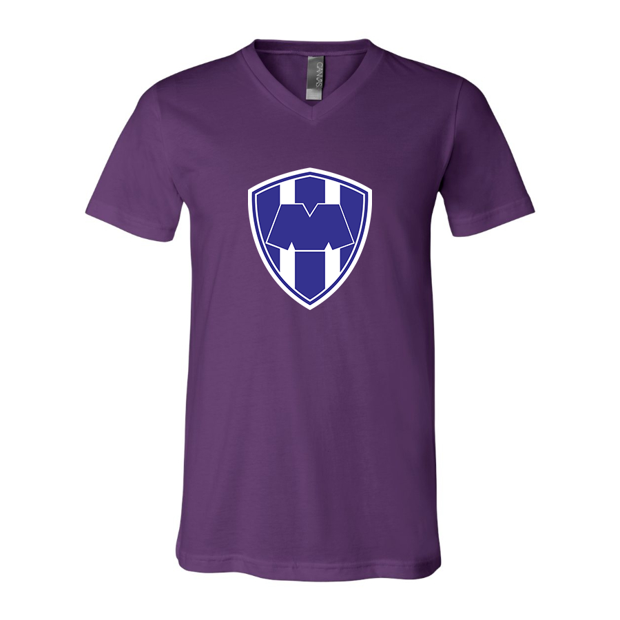 Men’s  Monterrey FC  - BELLA + CANVAS - Jersey V-Neck Tee - 3005