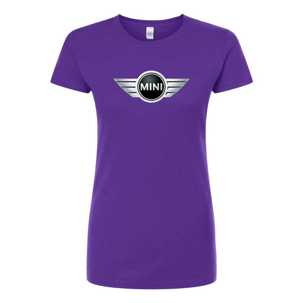 Women’s Mini Cooper Car Round Neck T-Shirt