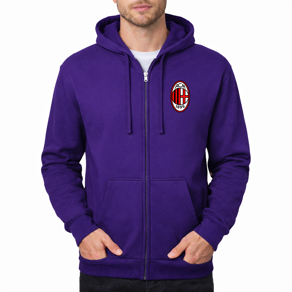 Men’s AC Milan Soccer Zipper Hoodie