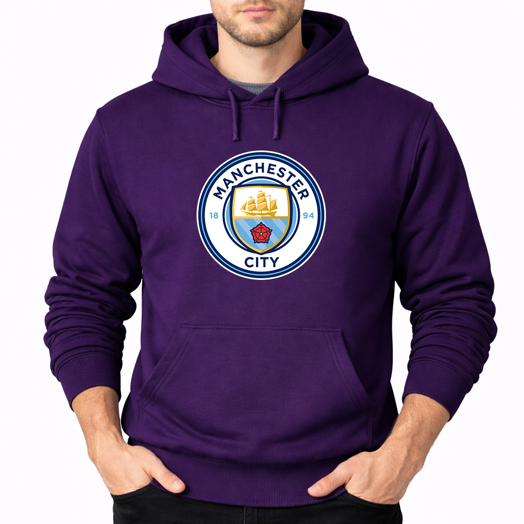 Men's Manchester City Soccer Pullover Hoodie