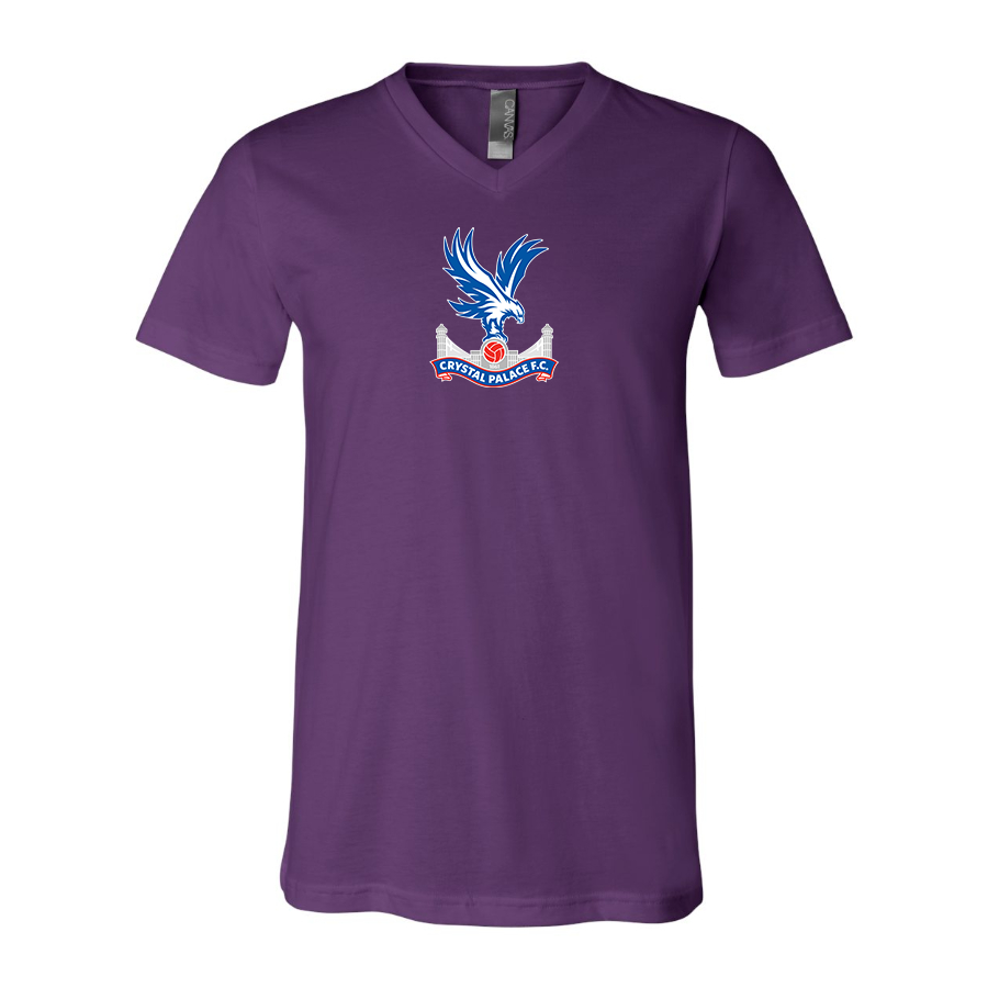 Men’s  Crystal Palace F.C - BELLA + CANVAS - Jersey V-Neck Tee - 3005