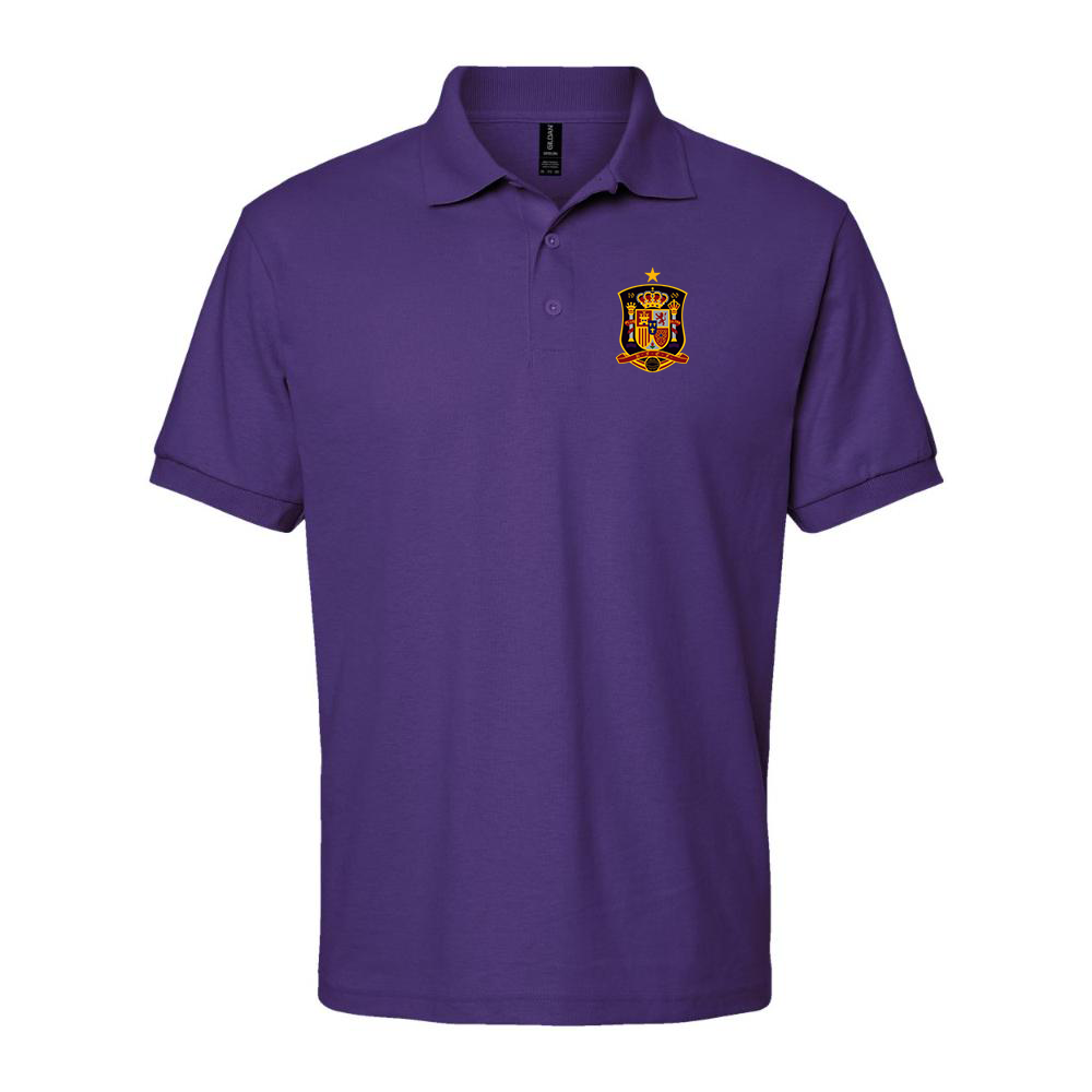 Men's Spain National Soccer Team Dry Blend Polo