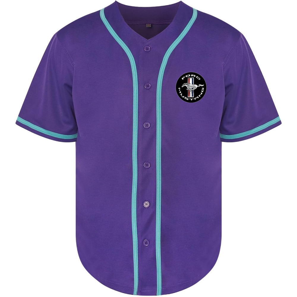 Men’s Ford Mustang Motorsport Car Baseball Jersey