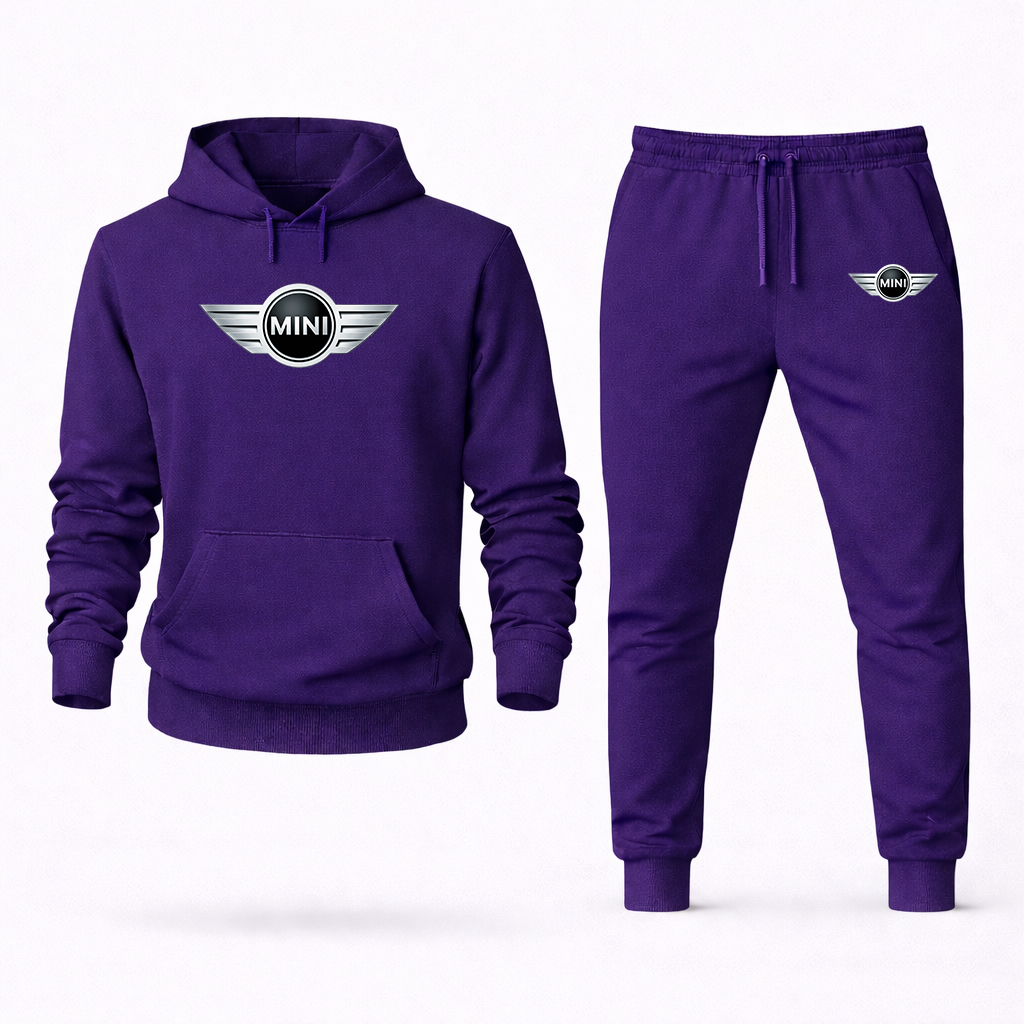 Men's Mini Cooper Car Hoodie Joggers Set
