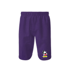 Men's Mickey Mouse Cartoon Athletic Fleece Shorts