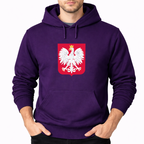Men's Poland National Soccer Team Pullover Hoodie