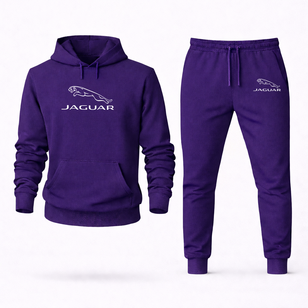 Men’s Jaguar Symbol Car Hoodie Joggers Set