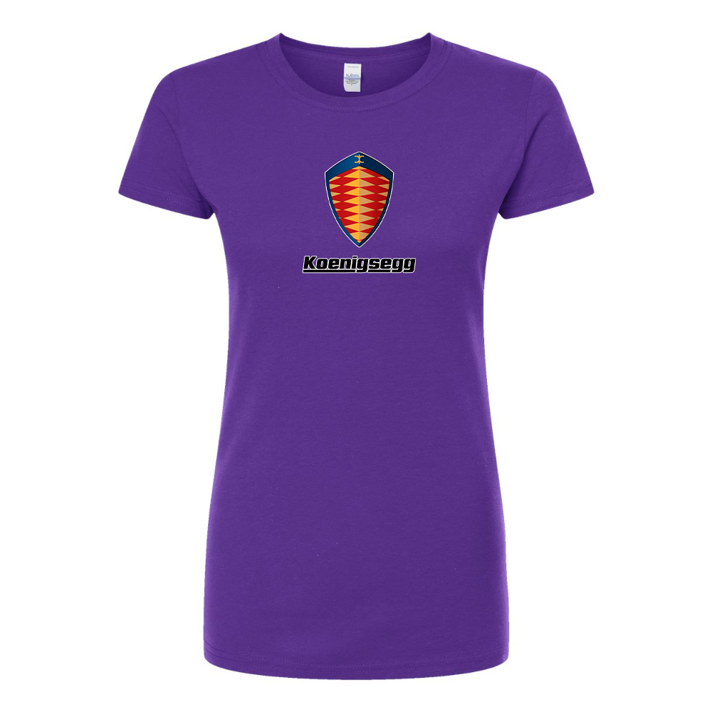 Women’s Koenigsegg Car Round Neck T-Shirt