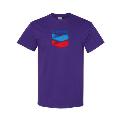 Men's Chevron Gas Station  Cotton T-Shirt