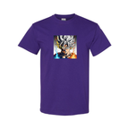 Men's Goku Fire Dragon Ball Z Cartoon Cotton T-Shirt