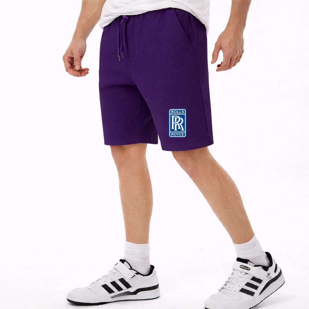 Men's Rolls Royce Car Athletic Fleece Shorts