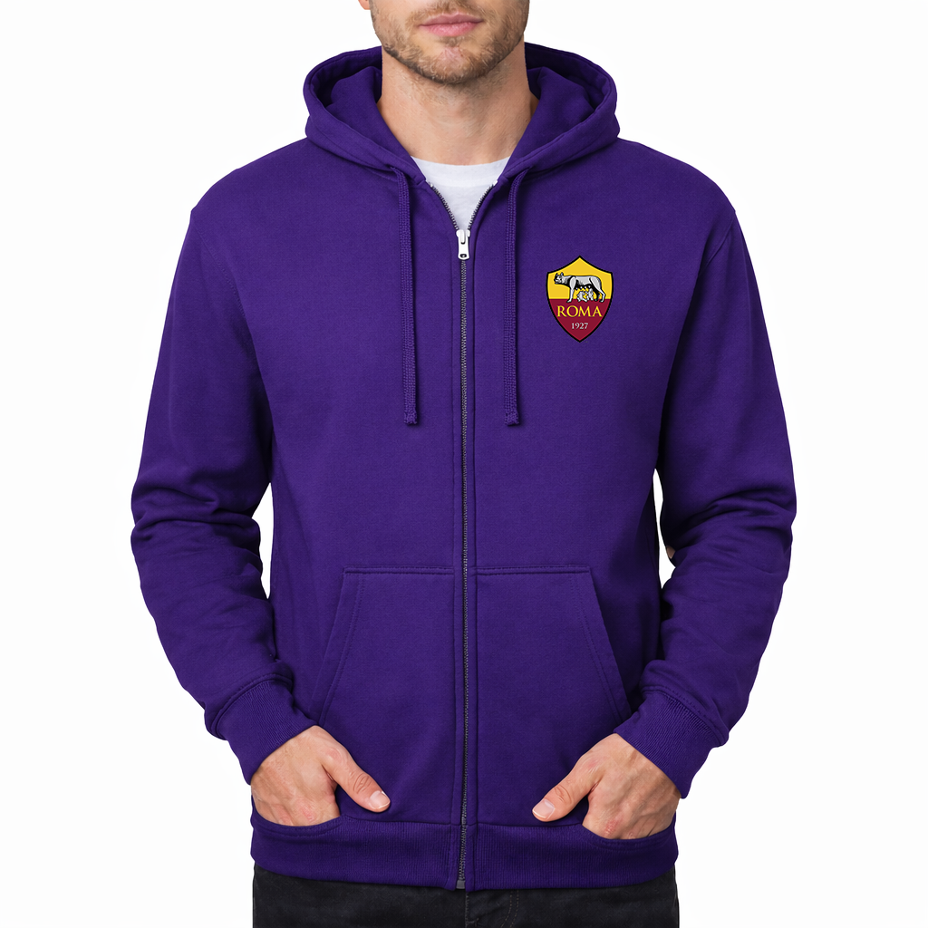 Men's AS Roma FC Zipper Hoodie
