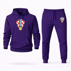 Men's Croatia National Soccer Team Hoodie Joggers Set