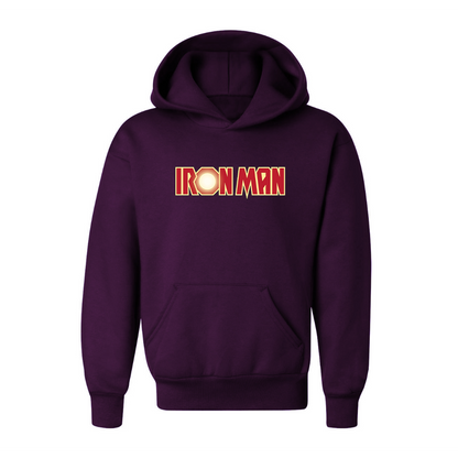 Youth Kids Iron Man Marvel Superhero Pullover Hoodie
