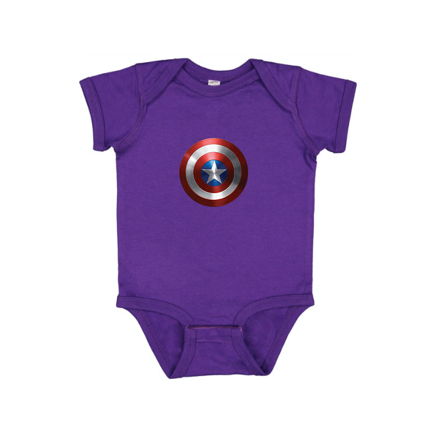 Captain America Superhero Baby Romper Onesie