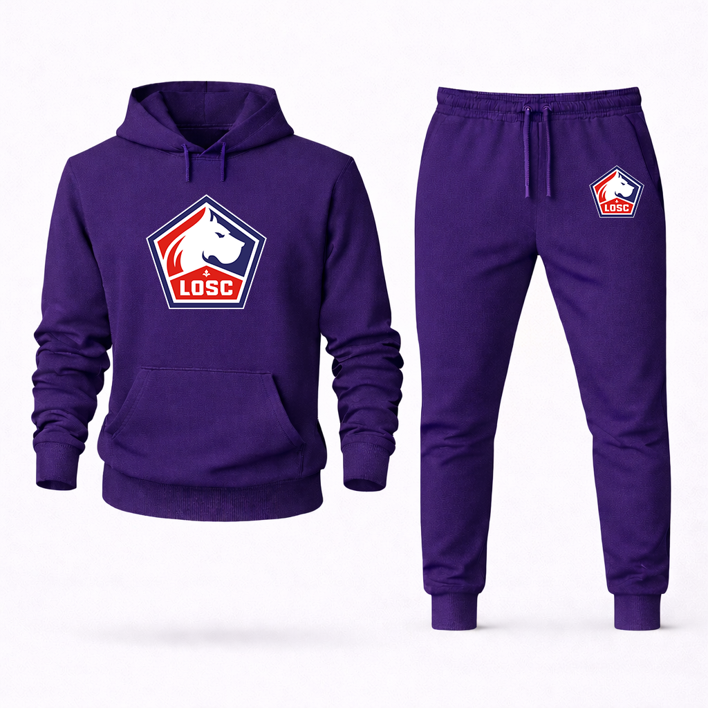 Men's Lille Olympique FC Hoodie Joggers Set