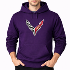 Men's  Chevrolet Corvette Car Pullover Hoodie