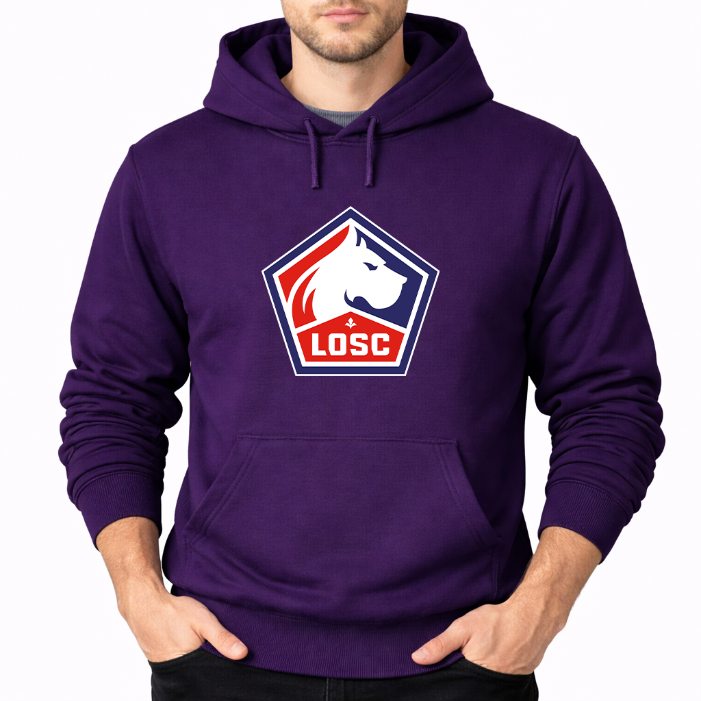 Men's Lille Olympique FC Pullover Hoodie