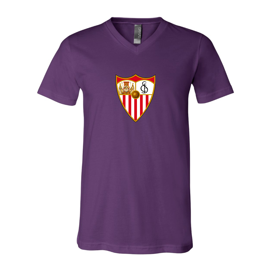 Men’s  Sevilla FC - BELLA + CANVAS - Jersey V-Neck Tee - 3005