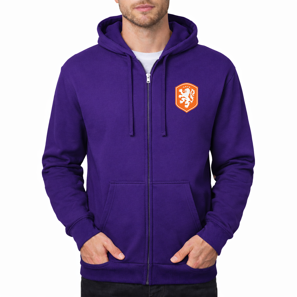Men's Netherlands National Soccer Team Zipper Hoodie