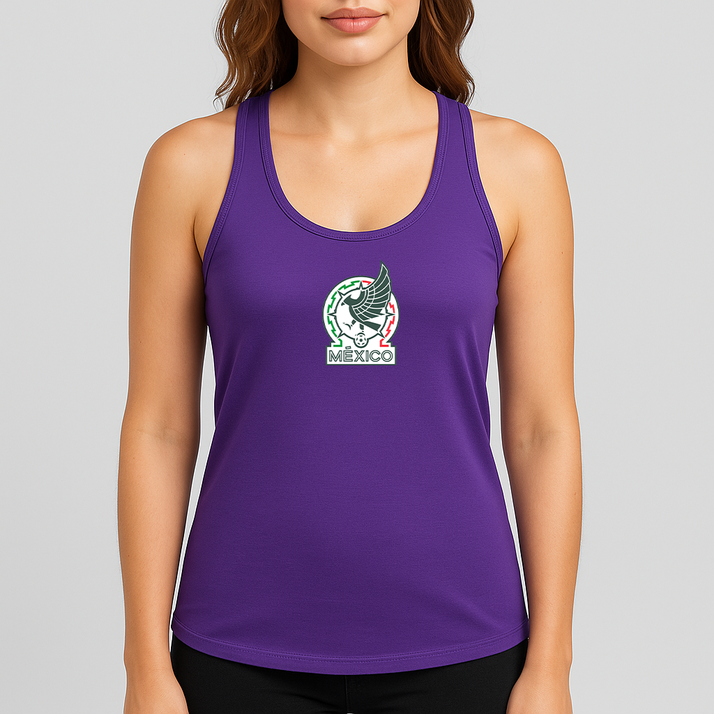 Women's Mexico Soccer Racerback Tank Top