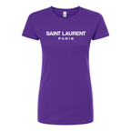 Women's  Saint Laurent Round Neck T-Shirt