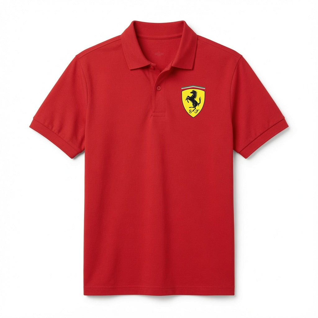Men’s Ferrari Motorsport Car Dry Blend Polo