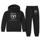 Ram youth hoodie jogger set, Black, Youth Large ages 10–12