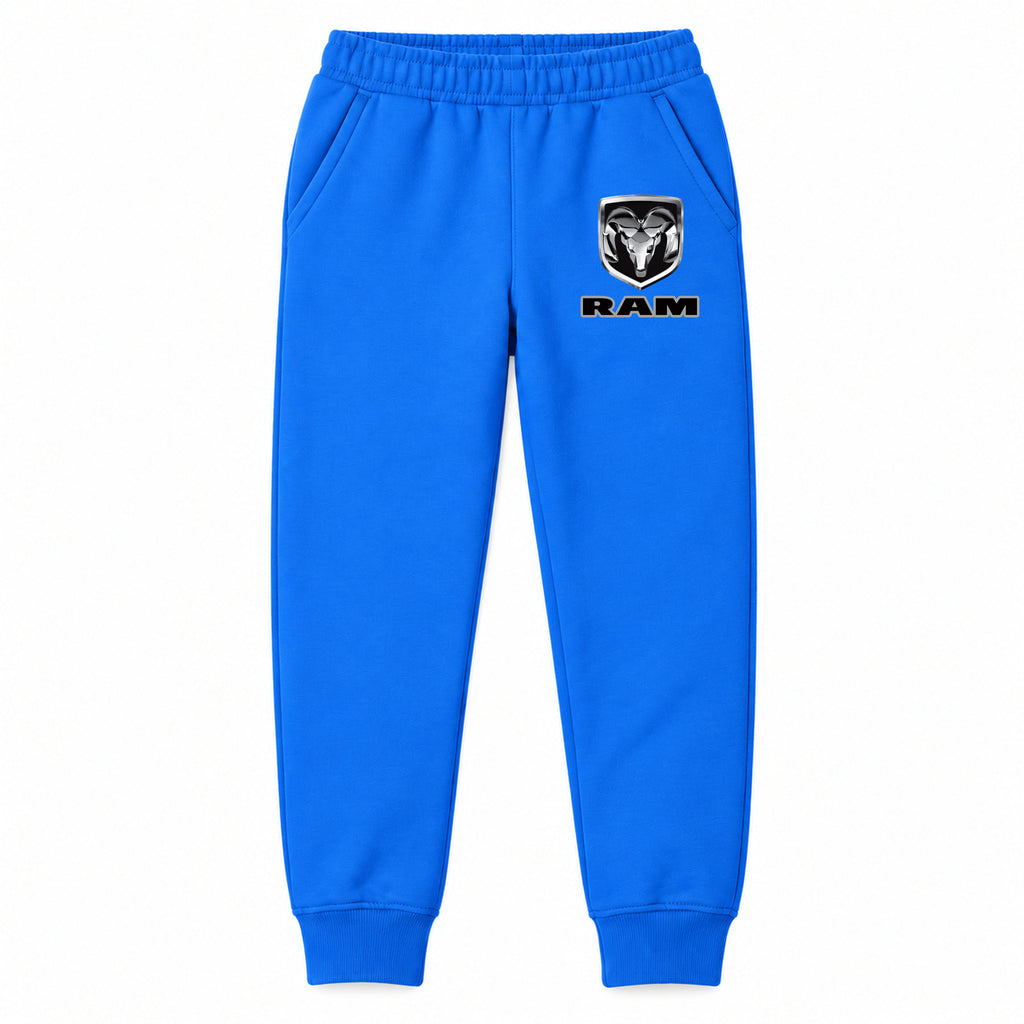 Ram youth jogger sweatpants in Blue, Youth Large ages 10–12