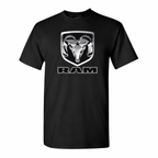 Ram cottontee Black front