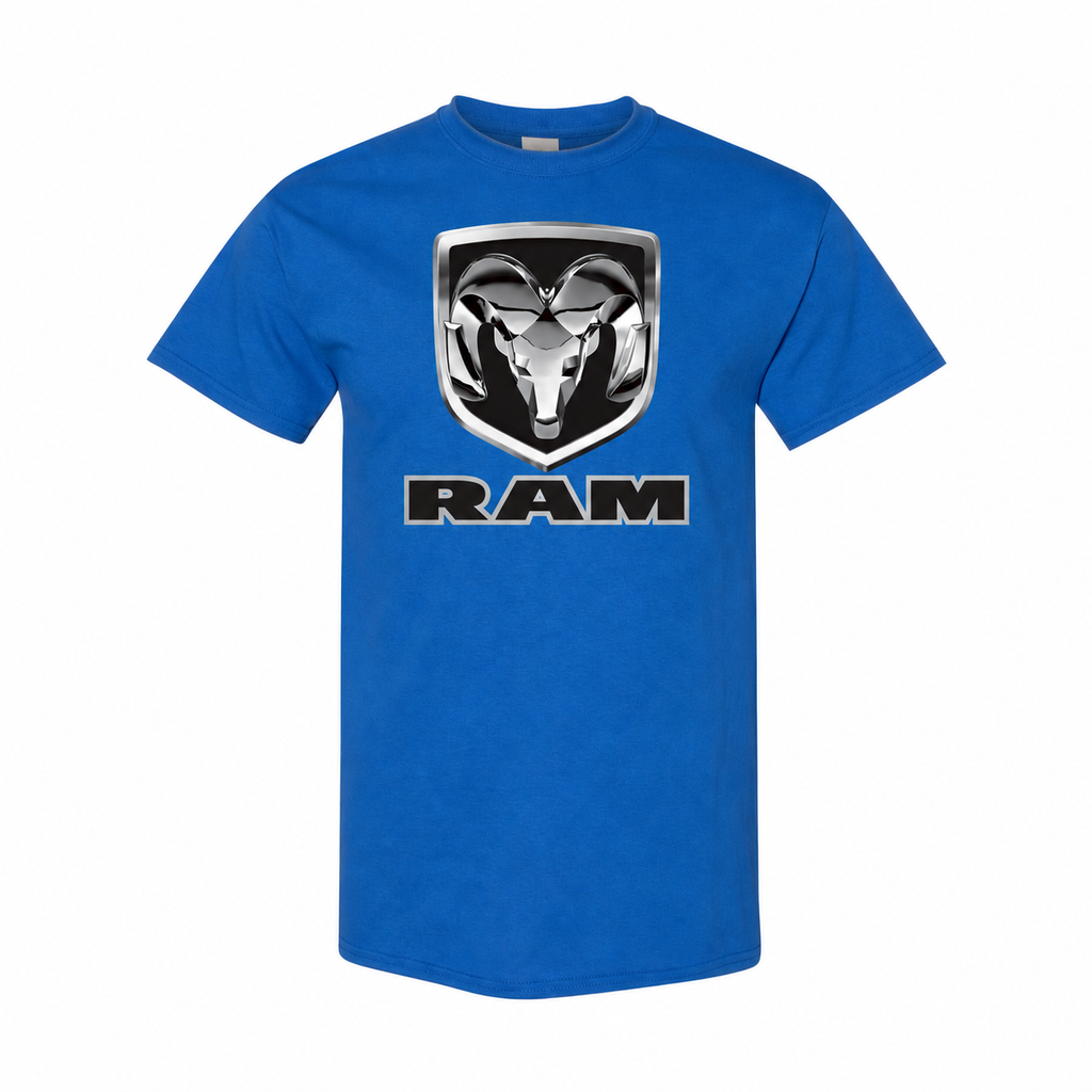 Ram cottontee Royal Blue front