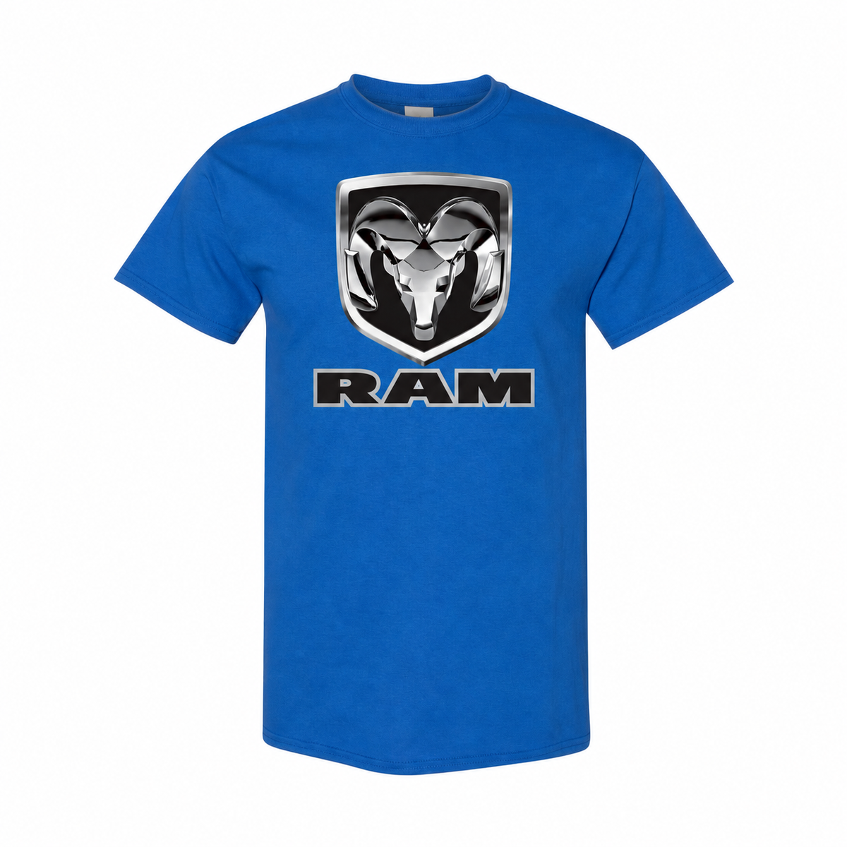 Ram cottontee Royal Blue front