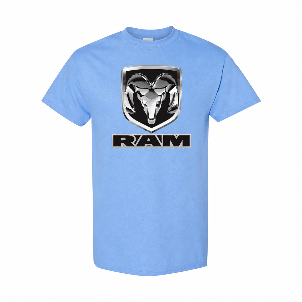 Ram cottontee Sky Blue front