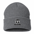 Ram Beanie Hat — Gray — front main