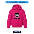 Ram - Youth Large Hoodie (Ages 10–12) | Color: Hot Pink