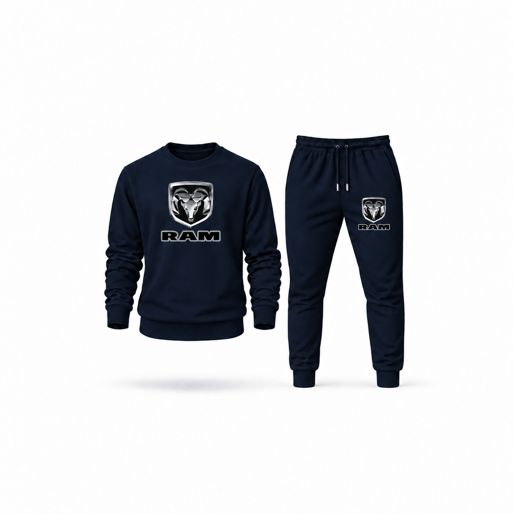 Men's Ram Sweatshirt Joggers Set | Color: Navy | Main