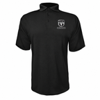 Ram polyester polo Black front