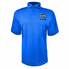 Ram polyester polo Blue front