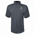 Ram polyester polo Charcoal front