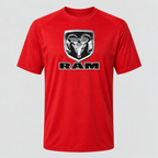 Ram polyester T-shirt Red front