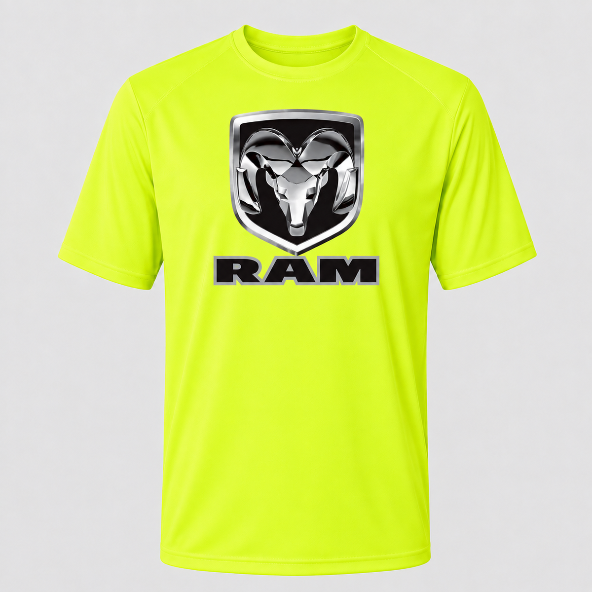 Ram polyester T-shirt Safety Green front