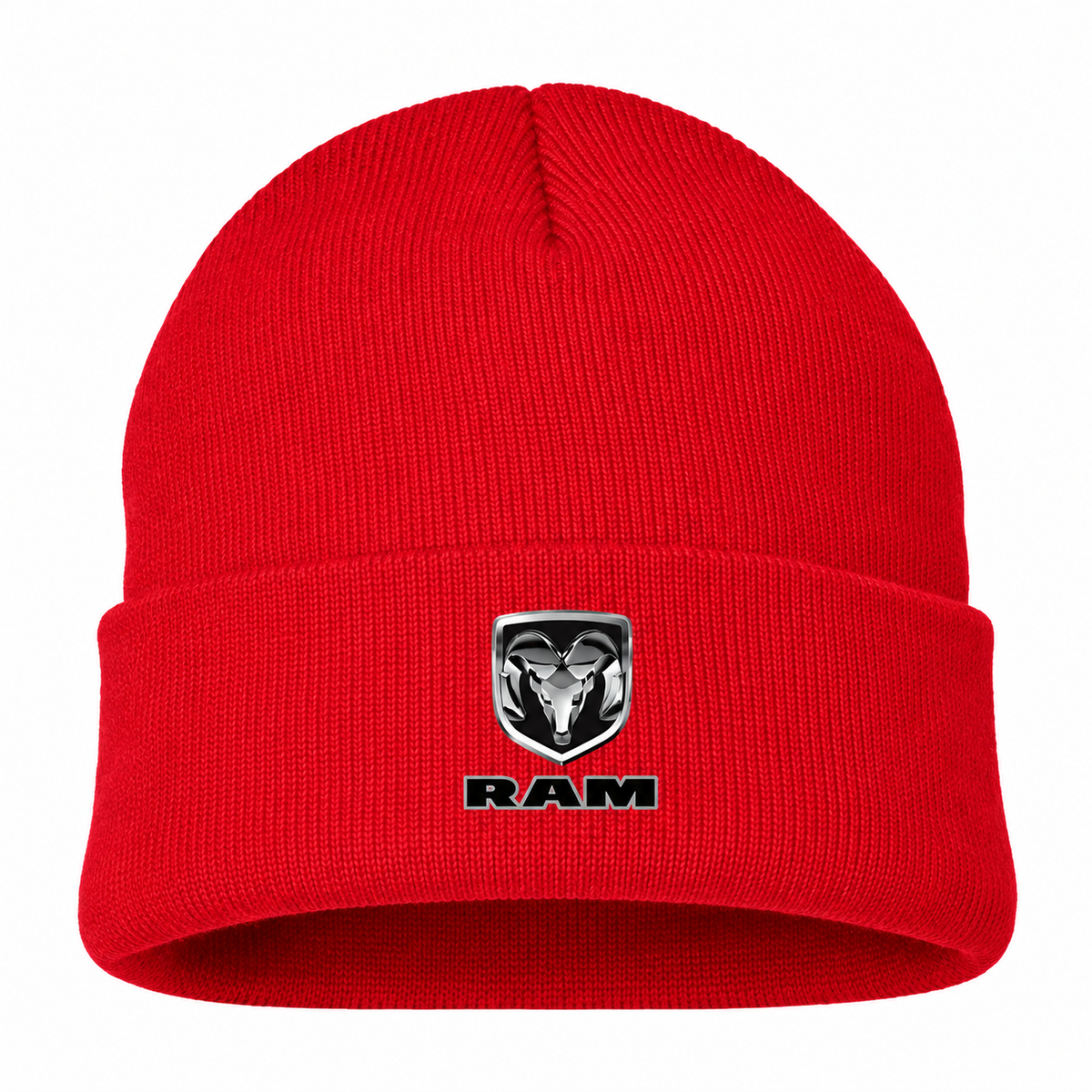 Ram Beanie Hat — Red — front main