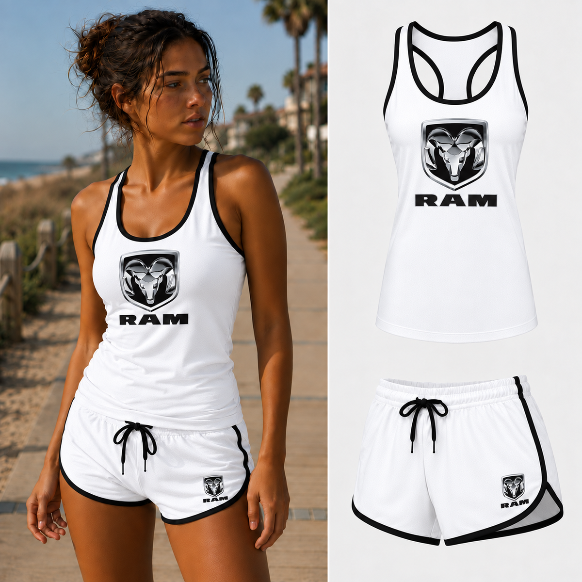 Ram womenset White front