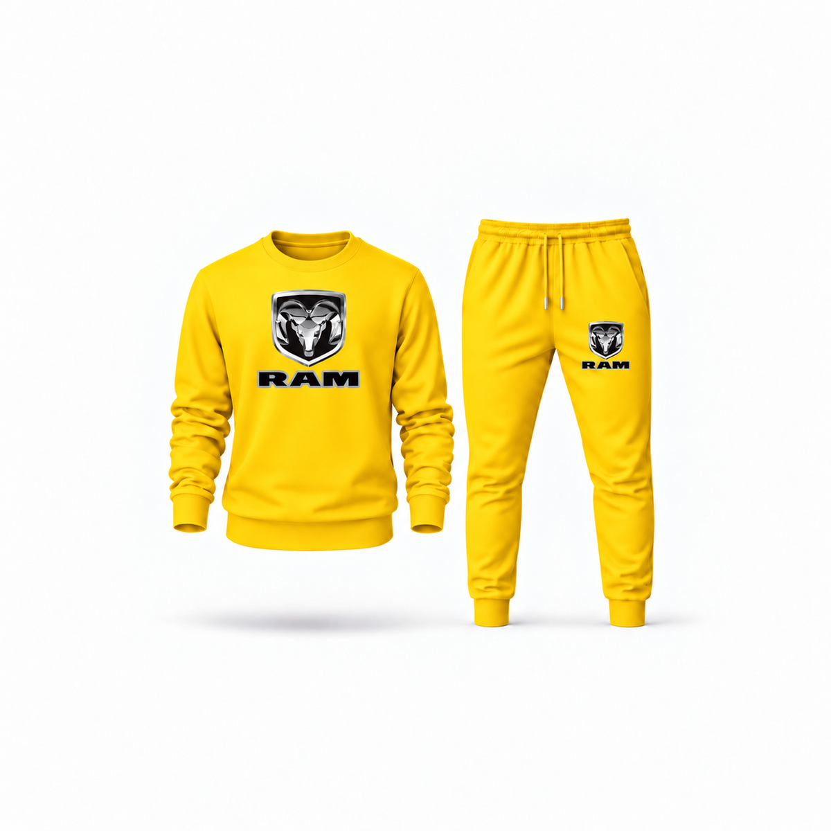 Men's Ram Sweatshirt Joggers Set | Color: Yellow | Main
