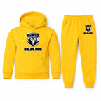 Ram youth hoodie jogger set, Yellow, Youth Large ages 10–12